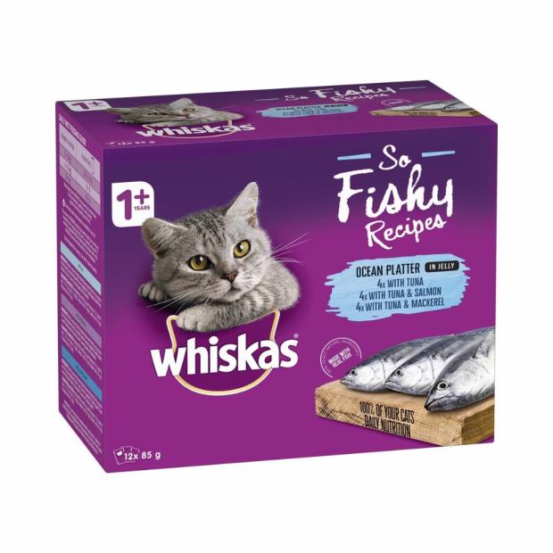 1+ Years Oh So Fishy Ocean Platter In Jelly 85G X12 Pack Cats