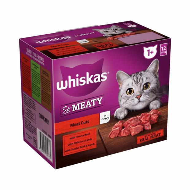 1+ Years So Meaty Wet Cat Food With Meat Cuts In Gravy 85G X 12 Pack Cats