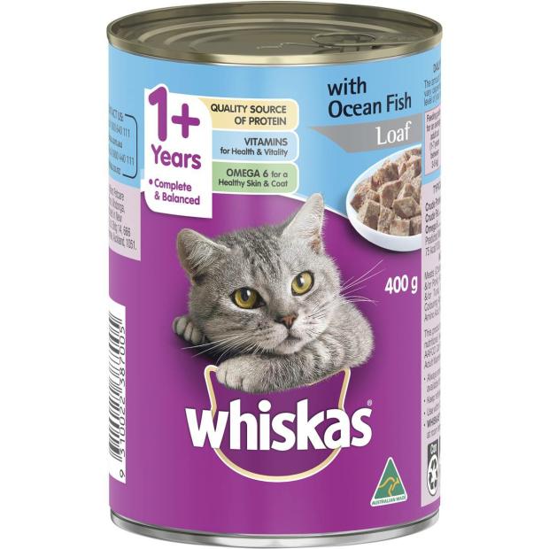 1+ Years Wet Cat Food Ocean Fish Loaf 400G Can Cats