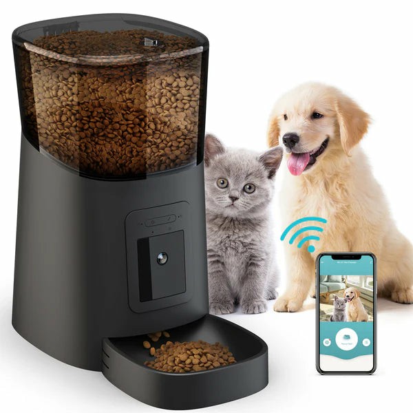 1080P Hd Wifi 6L Automatic Pet Feeder Cats