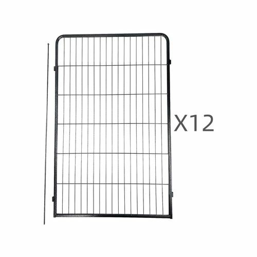 12 Panel 120 Cm Heavy Duty Pet Dog Cat Rabbit Exercise Extension Playpen Puppy Rabbit Fence Dogs