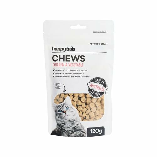 120G Cat Treat Chicken And Vegetable Chews Cats