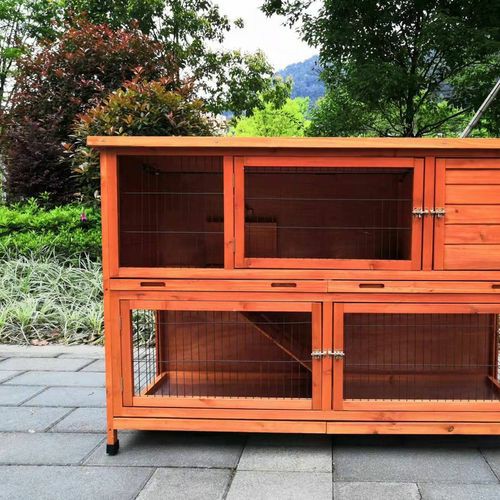 150 Cm Xxl Double Storey Rabbit Hutch Guinea Pig Ferret Cage Cat House Pet Enclosures And Gates