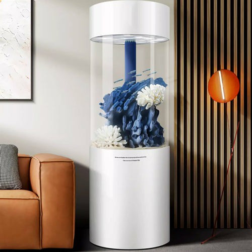 150L Cylinder Acrylic Aquarium Tower Fish