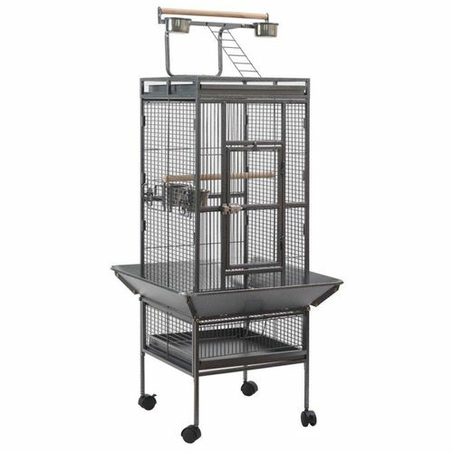 153 Cm Large Bird Budgie Cage Parrot Aviary With Metal Tray And Wheel Birds