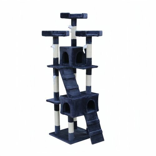 170Cm Cat Scratching Post Tree Post House Tower With Ladder Furniture Grey Cats