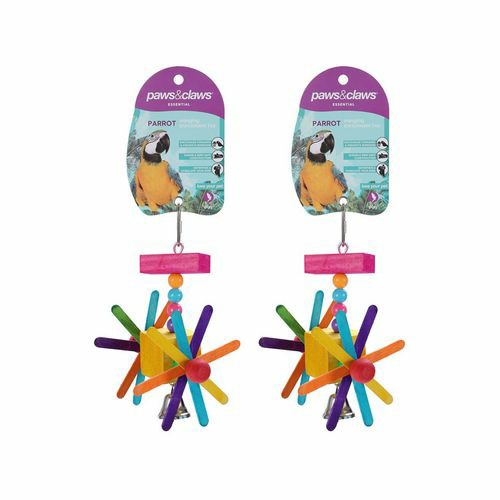 17X10Cm Rainbow Wheel Parrot Pet/Bird Toy – 2X Birds