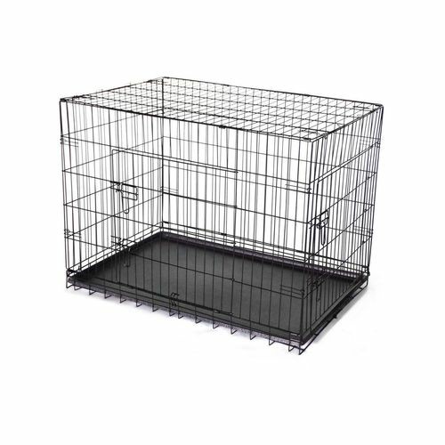 24′ Collapsible Metal Dog Puppy Crate Puppy Cage Cat Rabbit Carrier Dogs