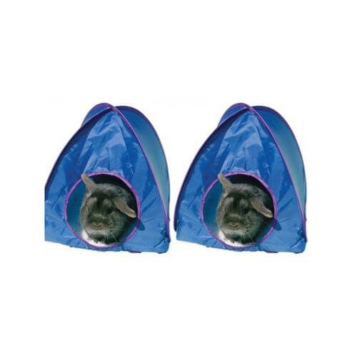 2Pk Polyester Fabric 90Cm Pop-Up Tent Pet Canopy Shelter – Large – Blue Beds