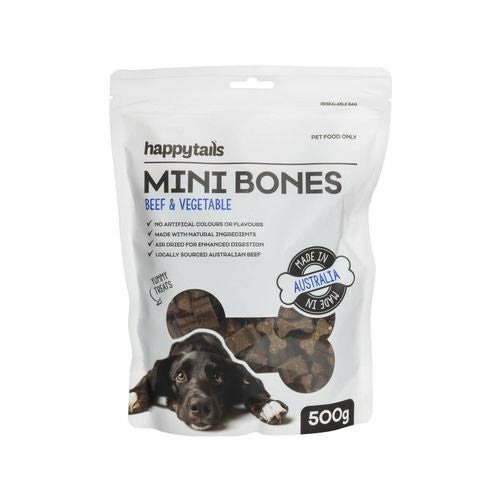 500G Beef And Vegetable Mini Bones Dog Treats Dogs