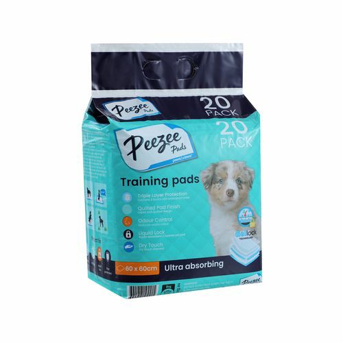 60 X 60Cm Antibacterial Pet Training Pads – 20 Pack Dogs