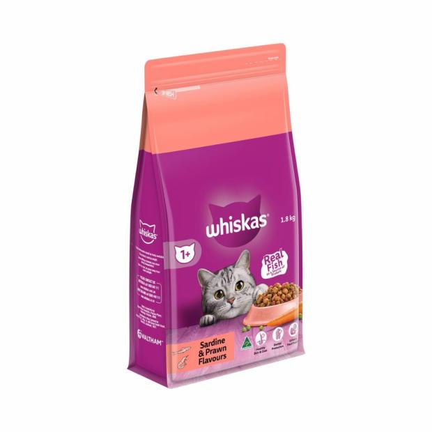 Adult 1+ Years Dry Cat Food Sardine & Prawn Flavour Cats