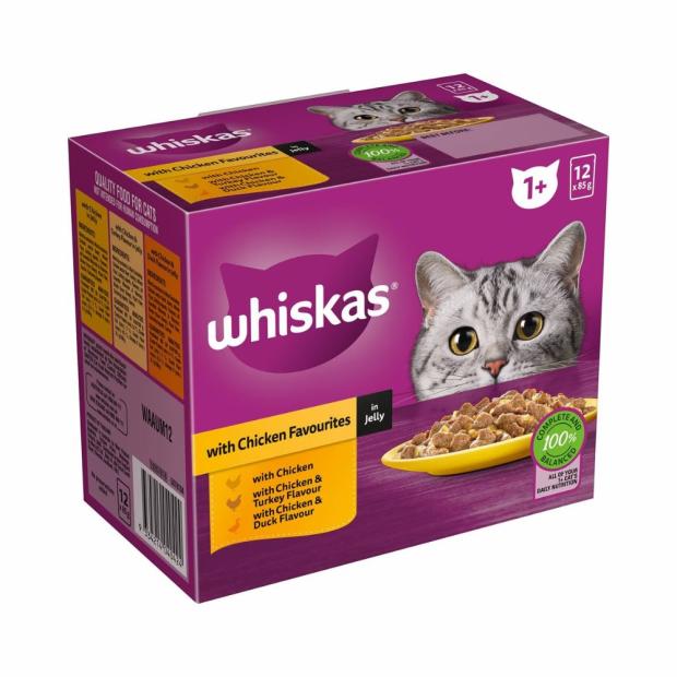 Adult 1 + Years Wet Cat Food Chicken Favourites In Jelly 85G X 12 Pack Cats