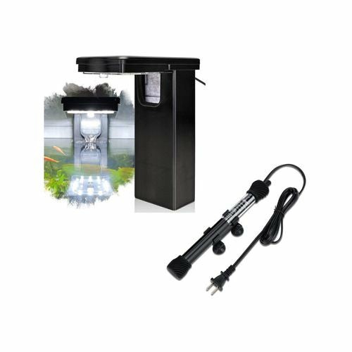 Aquarium Filter Light And Aquarium Heater 50W – Kbhg98250W-Black Fish