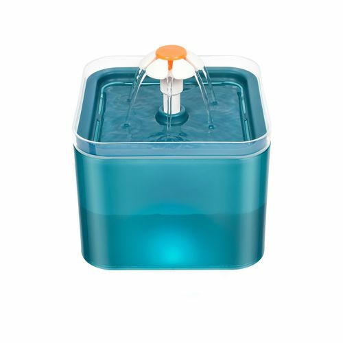 Automatic Electric Pet Water Fountain Dog Cat Water Feeder Bowl Dispenser W Led Green Cats