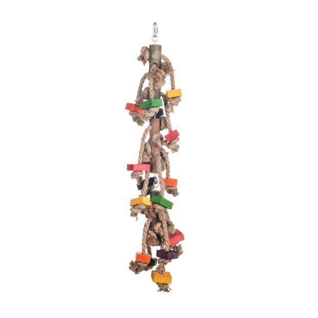 Bird Hanging Toy With Hemp Rope Birds