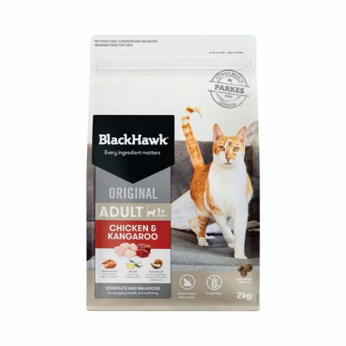 Black Hawk – Original Chicken Kangaroo Dry Cat Food 2Kg Cats