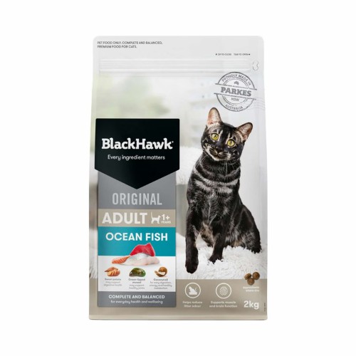 Black Hawk – Original Fish Dry Cat Food Cats