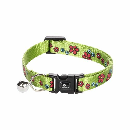 Cat Collar – Ziggi 20-35Cm Flower Green Cats