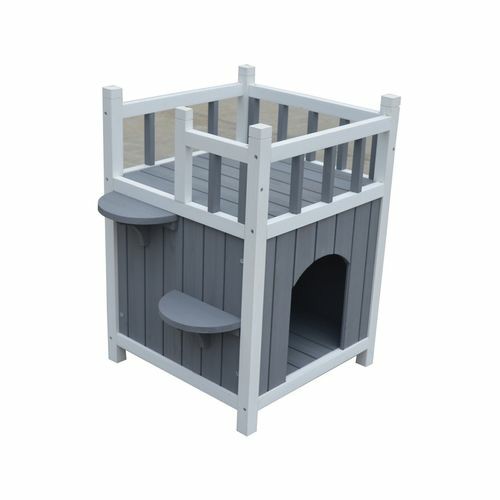 Cat Shelter Condo With Escape Door Rabbit Kitty House Cave Beds