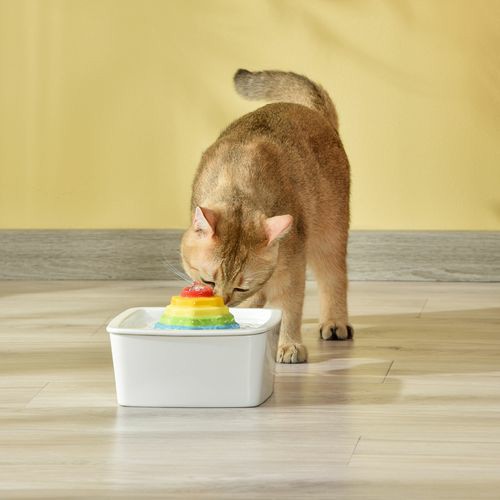 Ceramic Electric Pet Water Fountain Dog Cat Water Feeder Bowl Dispenser Cats