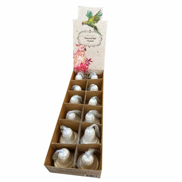 Charcoal Bell – 12 Pack Birds