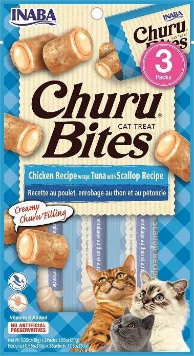 Churu Bites Chicken Recipe Wraps Tuna With Scallop Recipe Cats