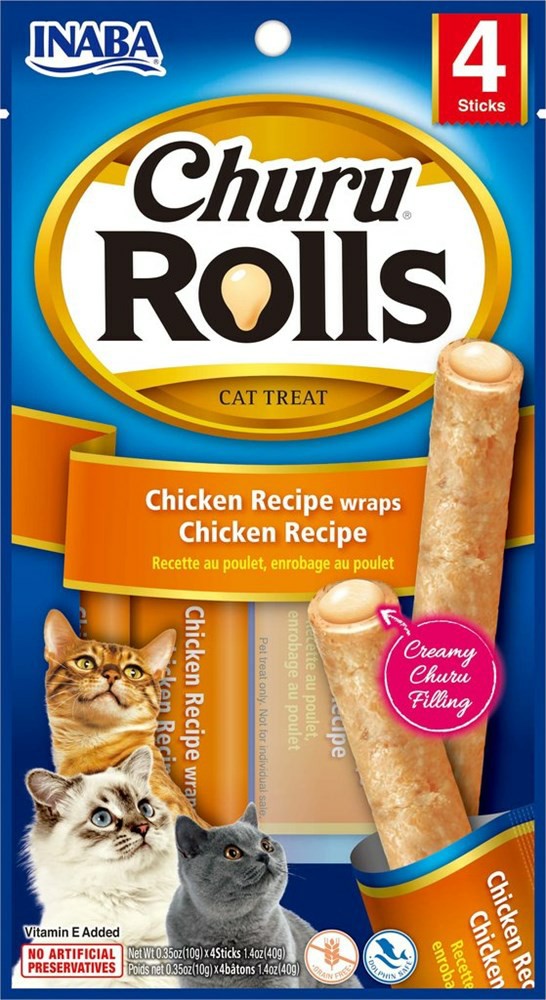 Churu Roll Chicken Recipe Wraps Chicken Recipe Cats