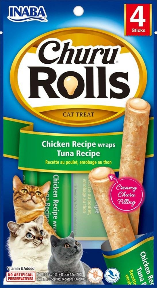 Churu Roll Chicken Recipe Wraps Tuna Recipe Cats