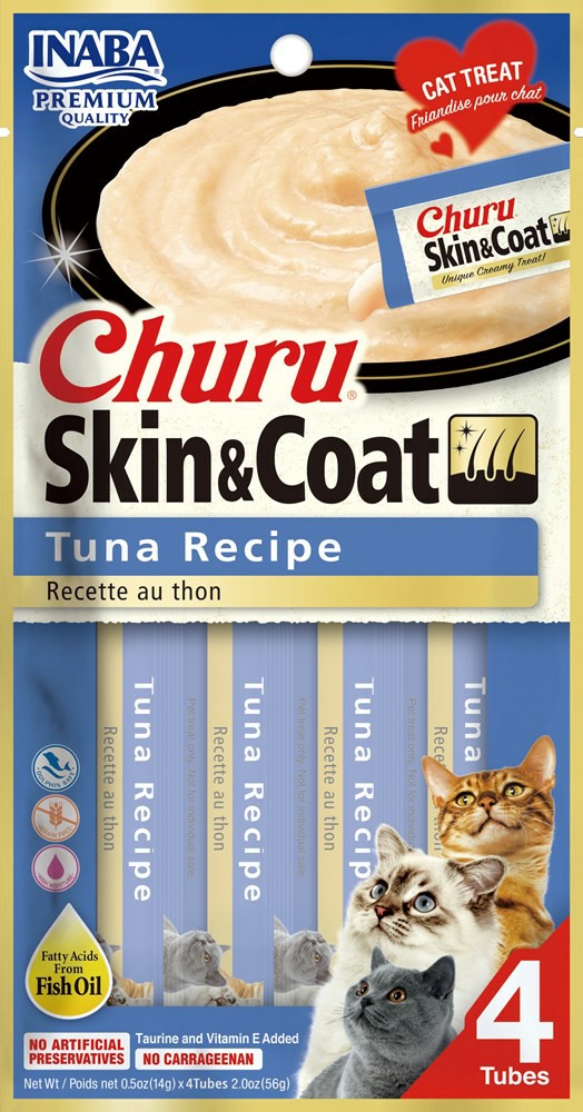 Churu Skin & Coat Tuna Recipe Cats