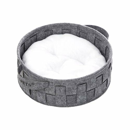 Eco-Friendly Pet/Cat 40Cm Basket – Grey Beds