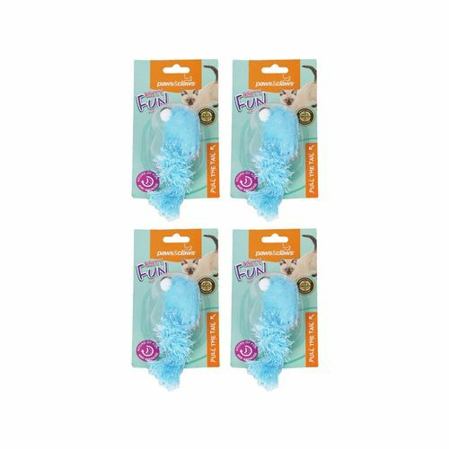 Googly Vibrating Mouse Cat Toy 22X5X4Cm Assorted – 4Pk Cats