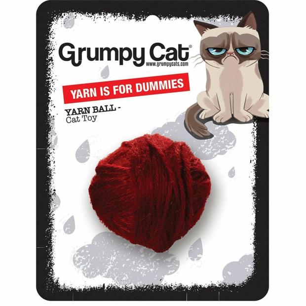 Grumpy Cat Yarn Ball For Dummies Cats