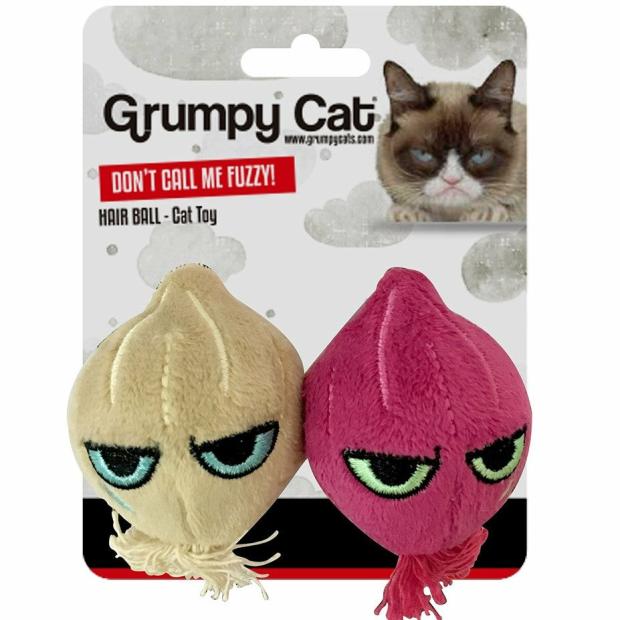 Grumpy Onion Ball Cat Toy 2Pk Cats