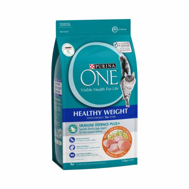 Healthy Weight With Chicken 1+ Years Dry Cat Food 1.4Kg Cats