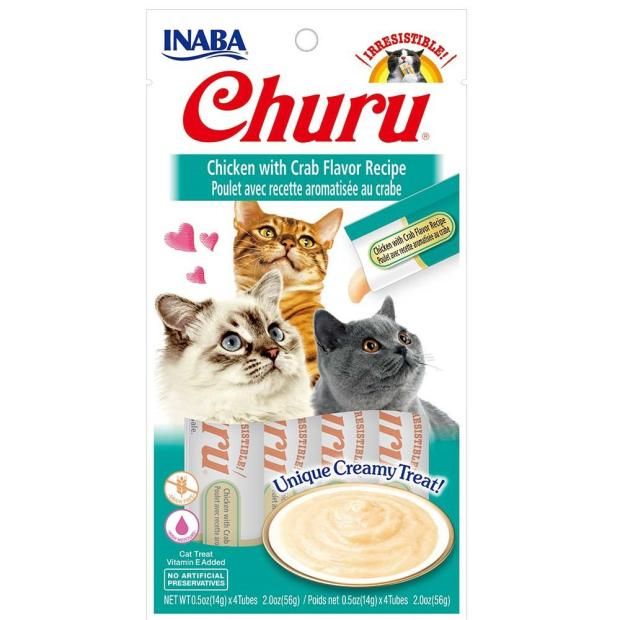 Inaba- Churu Chicken With Crab Flavor Recipe Cats