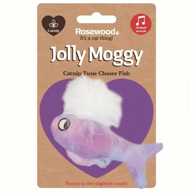 Jolly Moggy Catnip Tune Chaser Fish Cats