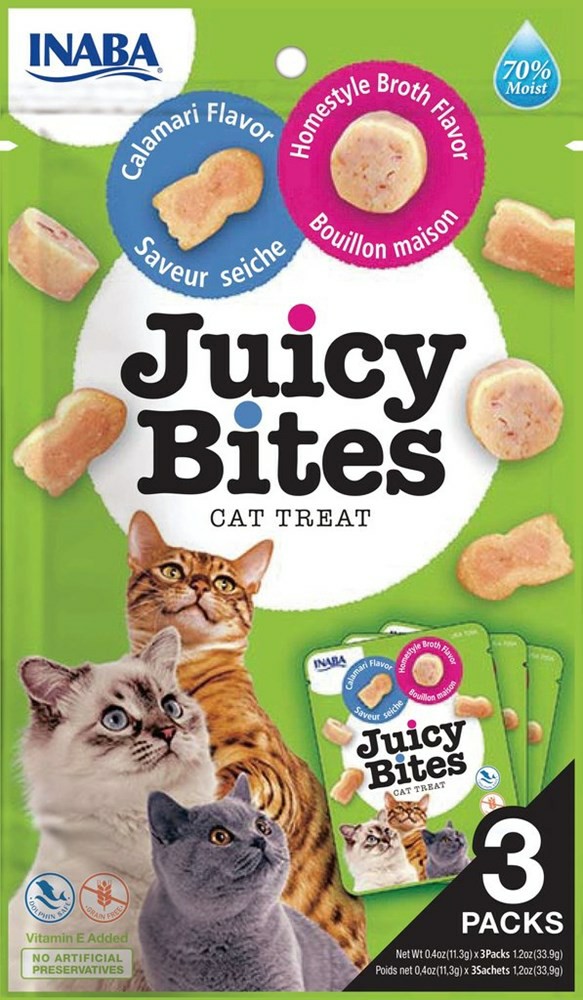 Juicy Bites Calamari & Homestyle Broth Flavor Cats