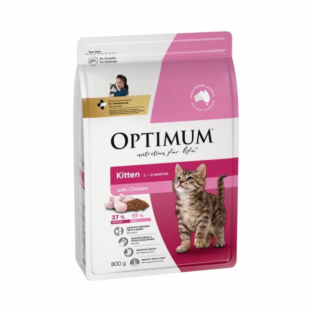 Kitten 2-12 Months Dry Cat Food With Chicken 800G Cats