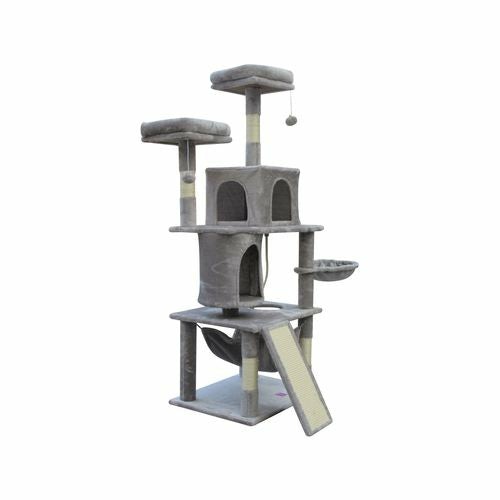 Large Cat Scratching Post Tree Scratcher Pole-Little Grey Cats