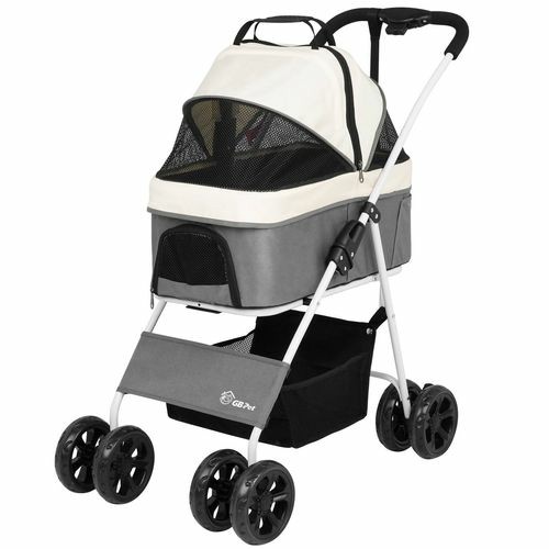 Large Dog Stroller 3In1 Pram Pet Carrier Trailer Strollers One-Step Foldable Carriers And Travel Supplies