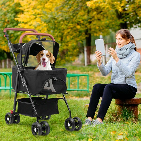 Large Pet Stroller Pram Carriers And Travel Supplies