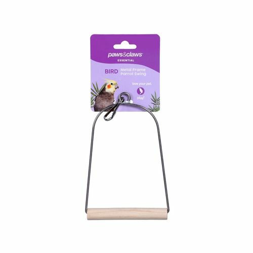 Metal Frame Parrot Swing 8X15Cm Birds