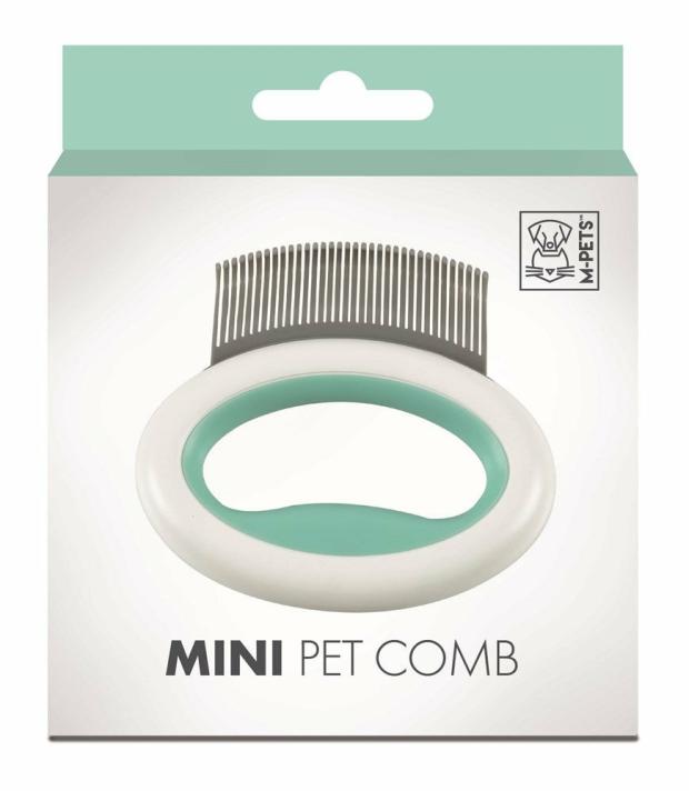 Mini Pet Comb – Green Cats