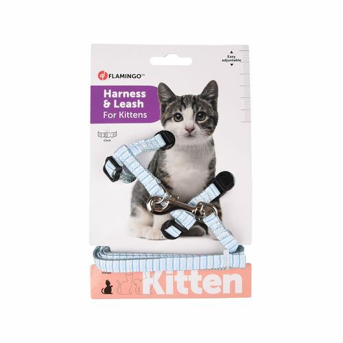 Mix Colours Kitten Walking Harness With Leash – 16-25Cm Cats