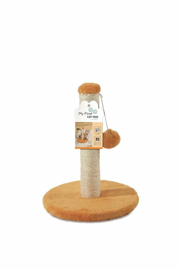 My First Cat Tree Pompom Orange And Green Cats