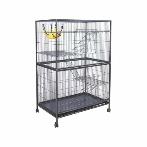 Pet 140Cm 4 Level Bird Ferret Parrot Cage Aviary Cat Budgie Hamster Castor Birds