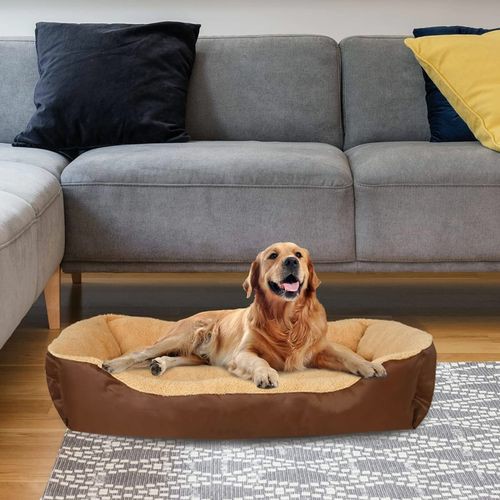 Pet Beds Dogs Cat Bed Machine Washable – Brown – Xlarge Beds