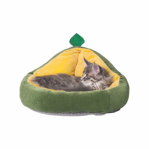 Pet/Cat 48Cm Avocado Bed Sleeping Cushion – Green Cats