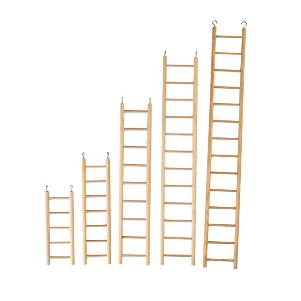 Plain Wooden Ladder 9 Step Birds